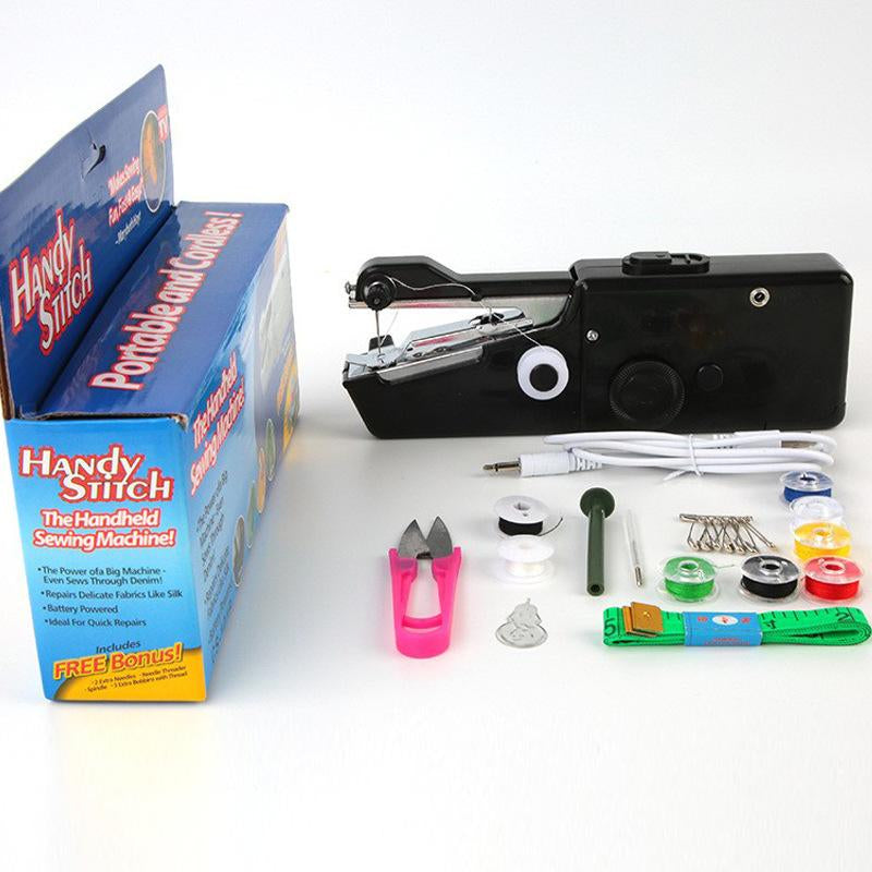 Handy Stitch Mini Portable Smart Electric Tailor Stitch Hand-Held Sewing Machine for Home & Travel with Accessories Included